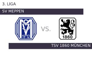 22. Spieltag 3. Liga 2022/23: SV Meppen – TSV 1860 München